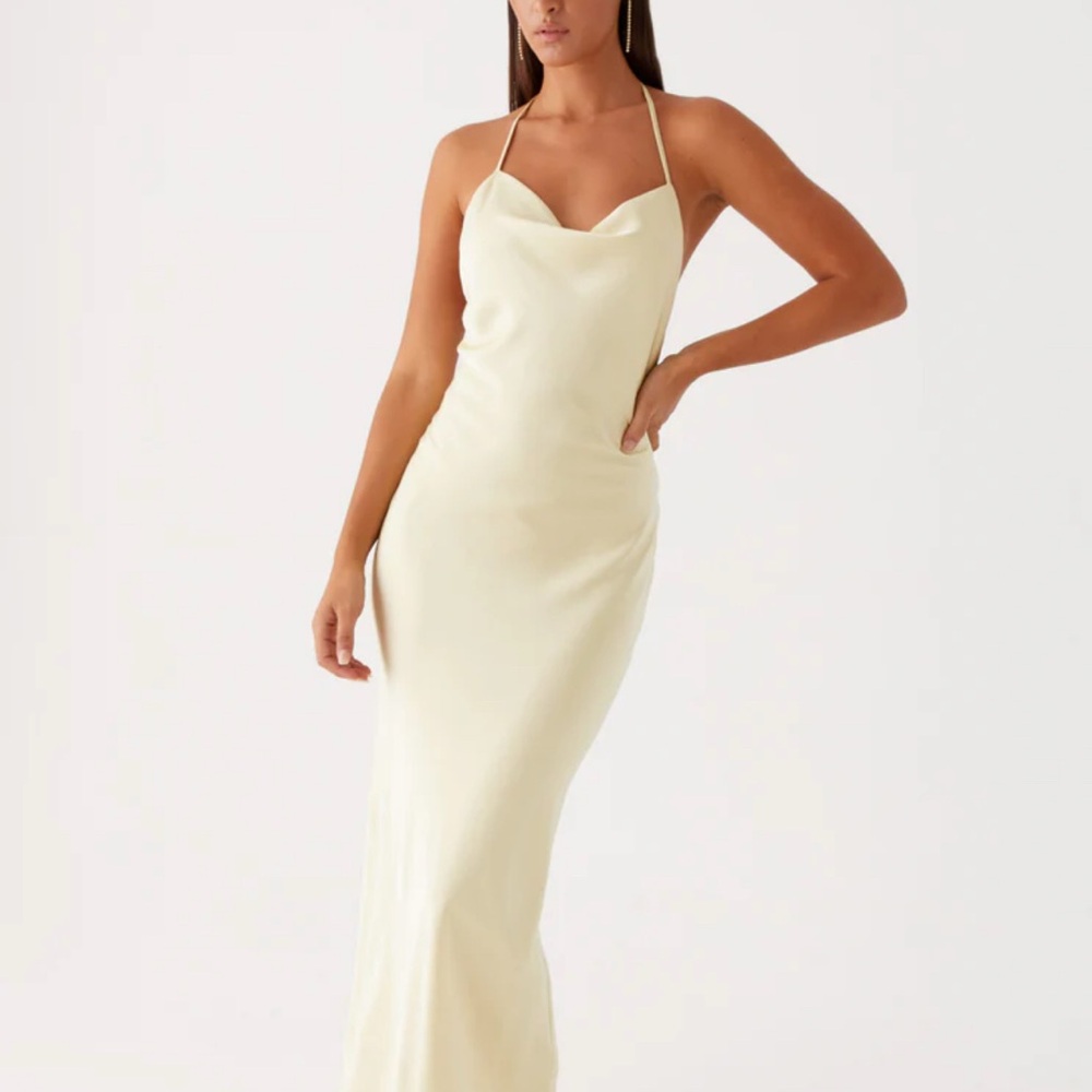 Elegant Butter Yellow Dress